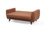 Atelier Del Sofa Alkon Sofá Cama de 2 Plazas Rojo Teja